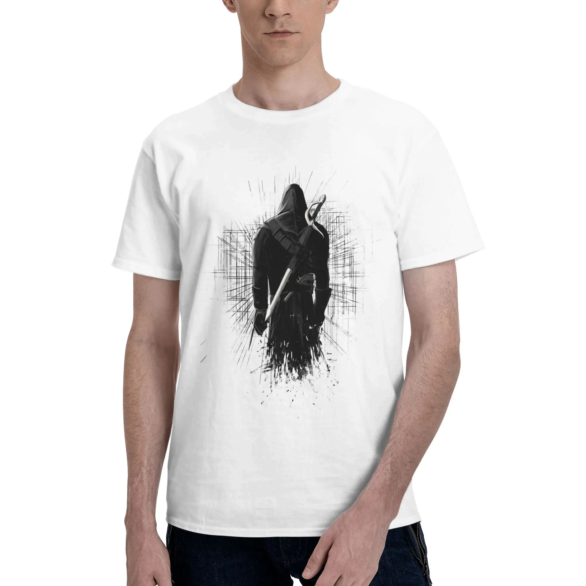 Assassines Creed Requiescat In Pace  Accessories Unisex T Shirts Cotton Tee Printed  T-shirt Clothing