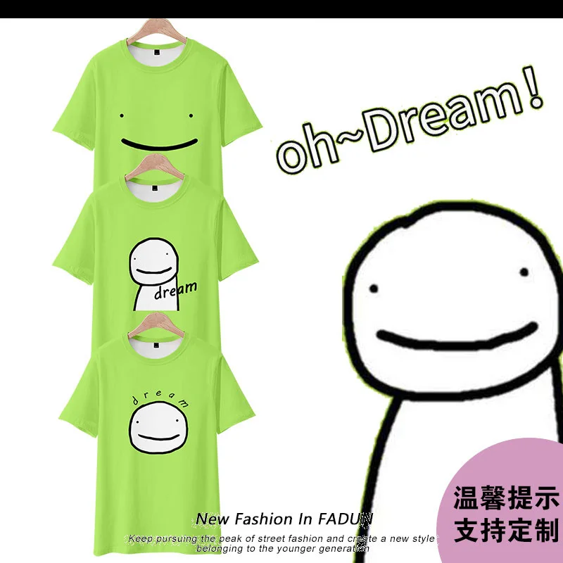 

2026 Anime dream short sleeved 3D cartoon printed cos top dream Japanese children's versatile summer children's T-shirt trend