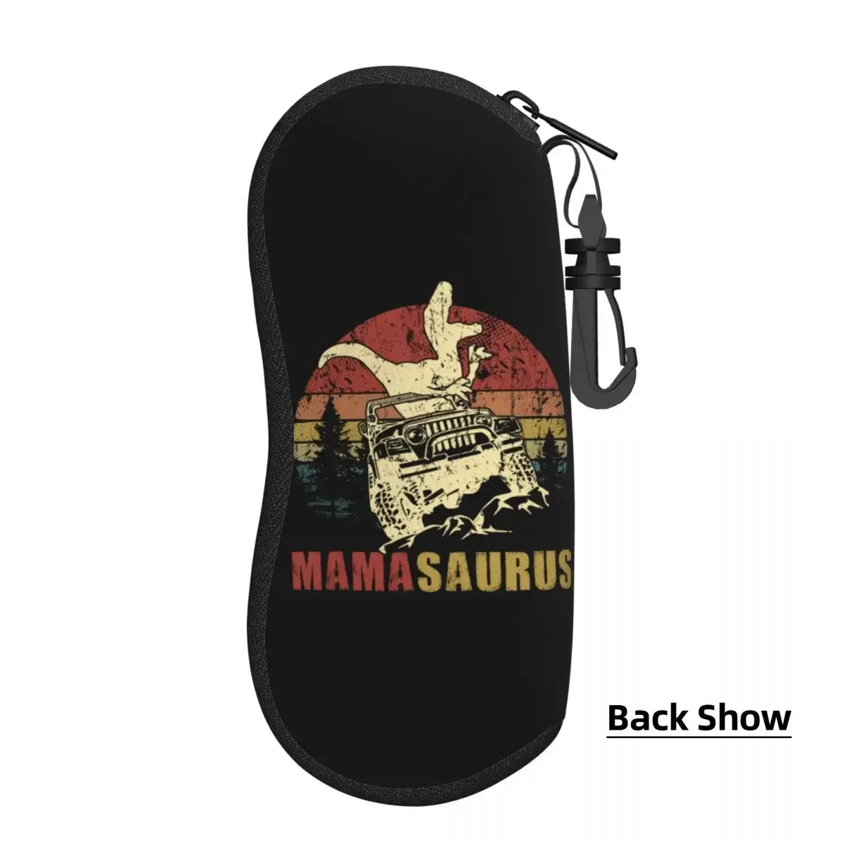 Custom Mamasaurus T Rex Dinosaur Eyeglass Glasses Case Vintage Mom Gift Mothers Day Mama Saurus Sunglasses Protective Bag