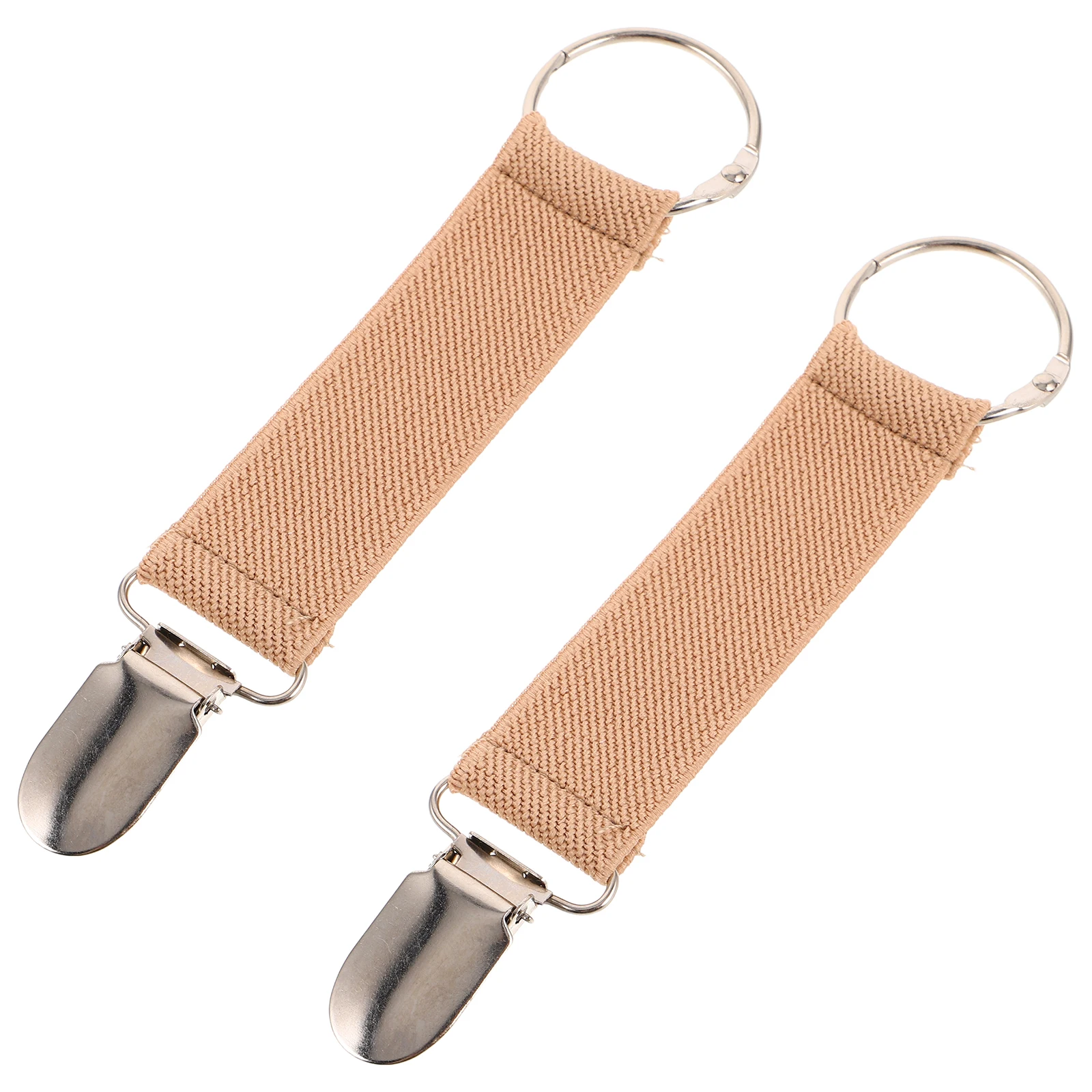 2pcs Travel Hat Clip Work Bag Clips Outdoor Zinc Alloy Glove Holder Vest Cotton Elastic Adjustable Lightweight Durable Polyester