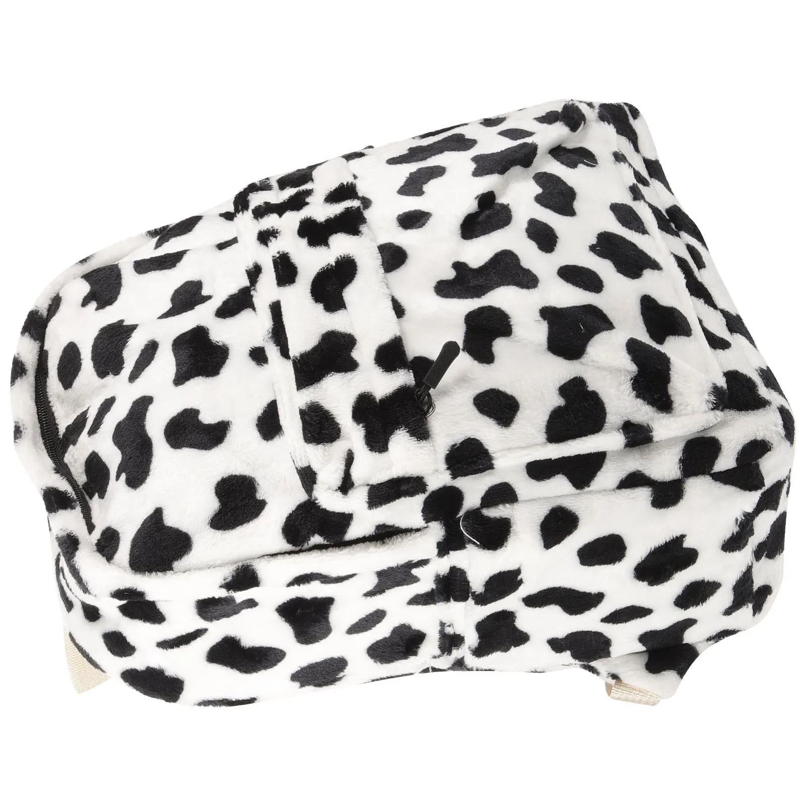 1 قطعة حقيبة ظهر بنمط البقرة براعة عالية الجودة لون رائع مريح الملمس هيكل قوي لمدرسة السفر في الهواء الطلق