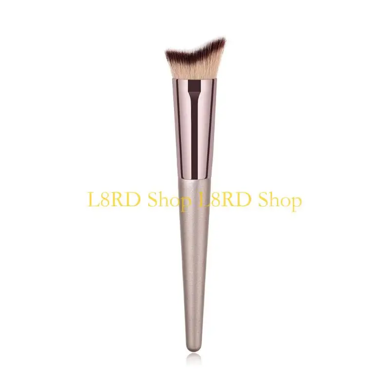 L8RD Soft Angled Cosmetic Brush for Women Face Makeup Seamless Concealer Blending