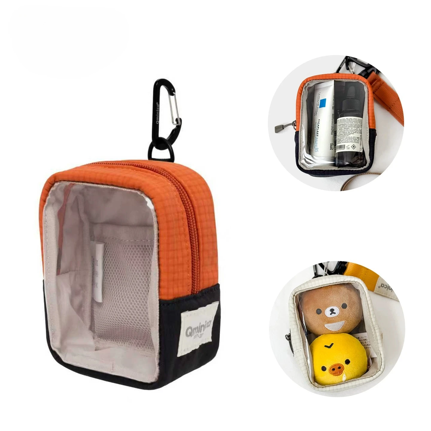 Two-dimensional Peripheral Transparent Baby Bags 11cm Cotton Doll Display Bags Ltabag Storage Blind Box Bag Hanging Capsule Bag