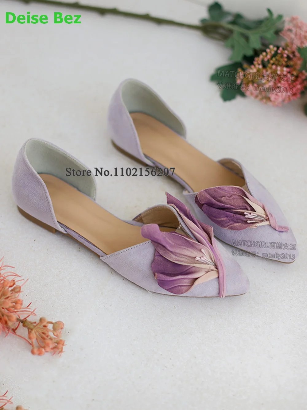 Flat With Flower Design Pumps For Female Women 2024 New Slip-on Fashion Elegant Hot Sales Dress Romantic Summer Casual Shoes