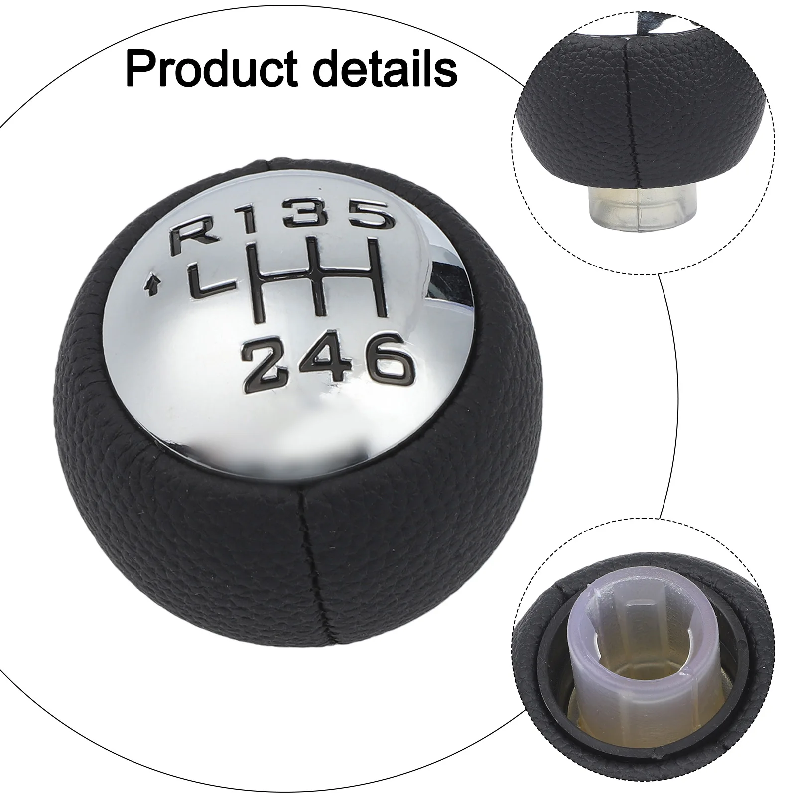 6-Speed Gear Selector Knob Made Of ABS For For 307 For 308 3008 407 5008 And For C3 A51 For C4 For C8