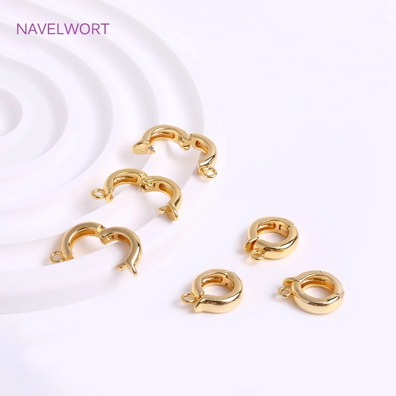 Trendy 18K vergoldet Klapp Halskette Enhancer für DIY Halskette Herstellung Zubehör Messing Anhänger Bail Schmuck Materialien Großhandel – Detail 28