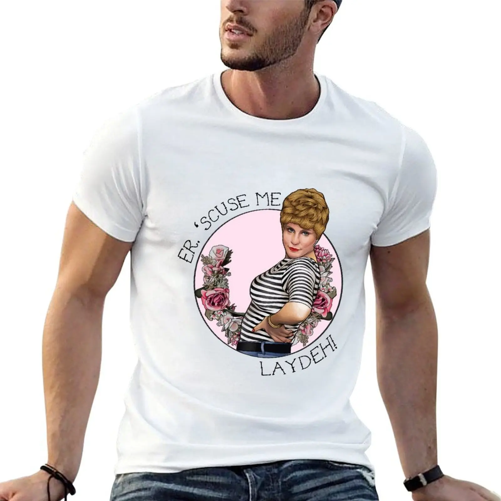T-shirt Charity Shop Sue-Scuse me laydeh, pack de t-shirts pour homme, t-shirts en coton blanc, pack de t-shirts pour homme, t-shirt graphique amusant