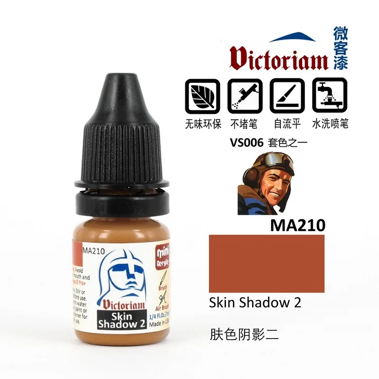 Imagem -04 - Caráter Pele Facial Tom Modelo Terno de Colorir Pigmento de Tinta Spray à Base de Água Caneta de Revestimento Revestimento Soldados Parte Facial