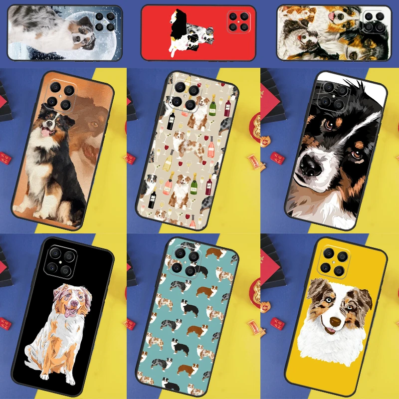 Australian Shepherd Dog Case For Huawei P20 P30 P40 Lite P50 Pro Nova 5T P Smart 2021 For Honor X8 X7 X9 50 70