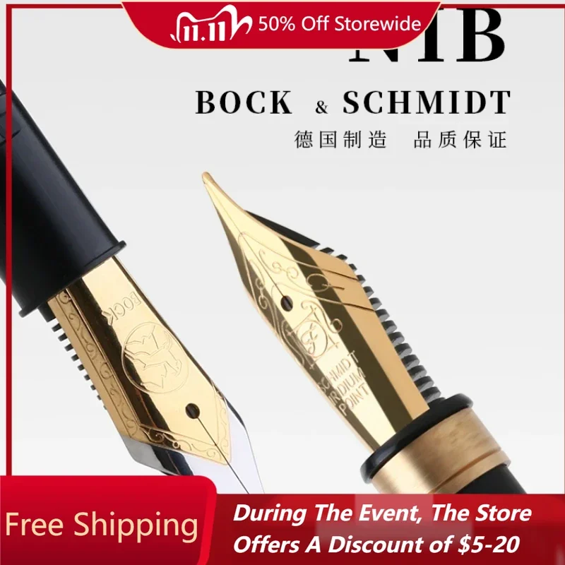 schmidt-ドイツのjowoブロック万年筆ペン先、高級事務用品、学生の執筆、18k-ef、f-m、no5、no6、038mm、05mm、05mm