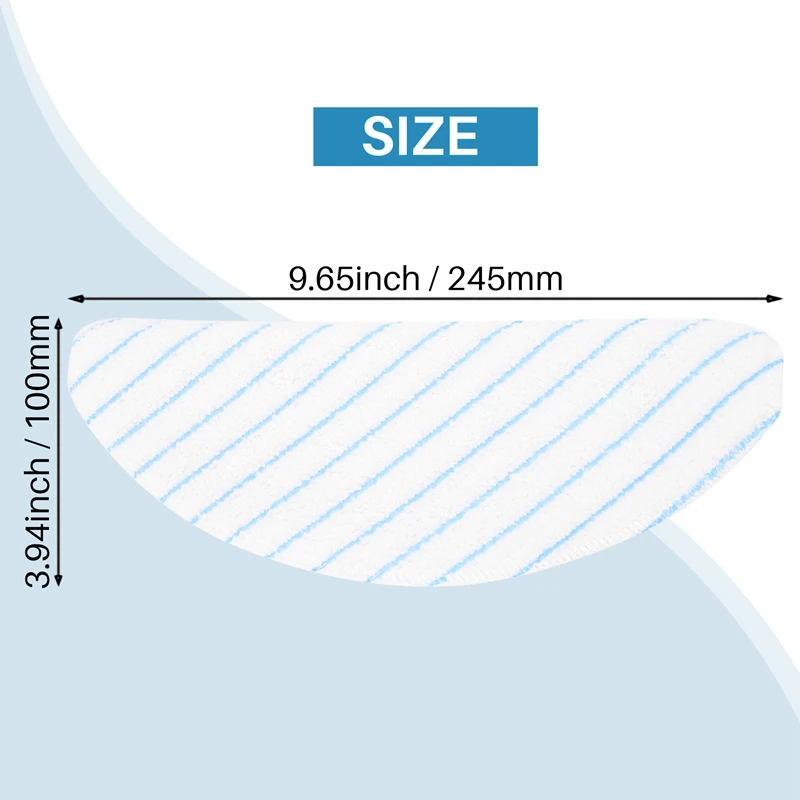 25 Pcs Disposable Microfiber Mopping Pads For Ecovacs Robot Vacuum Cleaner OZMO T8 / T8+/ T8 AIVI/ N8/ N8 Pro/ N8 Pro+