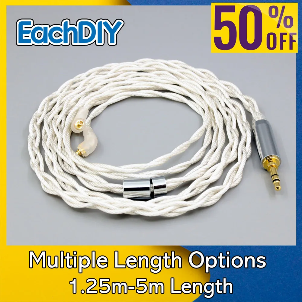 

Type2 Graphene 7N OCC Silver Plated Hifi DIY Earphone Cable For Etymotic ER4SR ER4XR ER3XR ER3SE ER2XR ER2SE 8117
