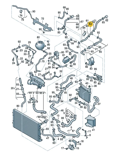 Imagen 2 del producto N90794401 BOICY brida de manguera refrigerante de motor, junta en T, 20x20x16, para Caddy, Jetta, Polo, Golf, Passat, CC, Touran, Bora, A3, A4, A5, TT, Q7, N90794401