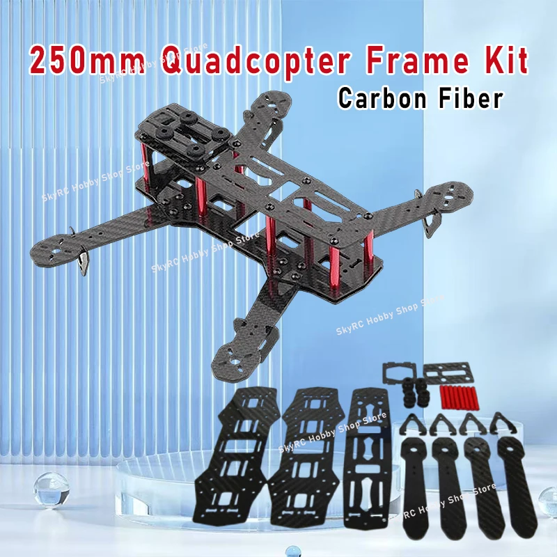 高品質 250mm カーボンファイバー クアッドコプター フレームキット - ZMR250 QAV250 FPV クアッドコプター用 3mm/4mm アーム