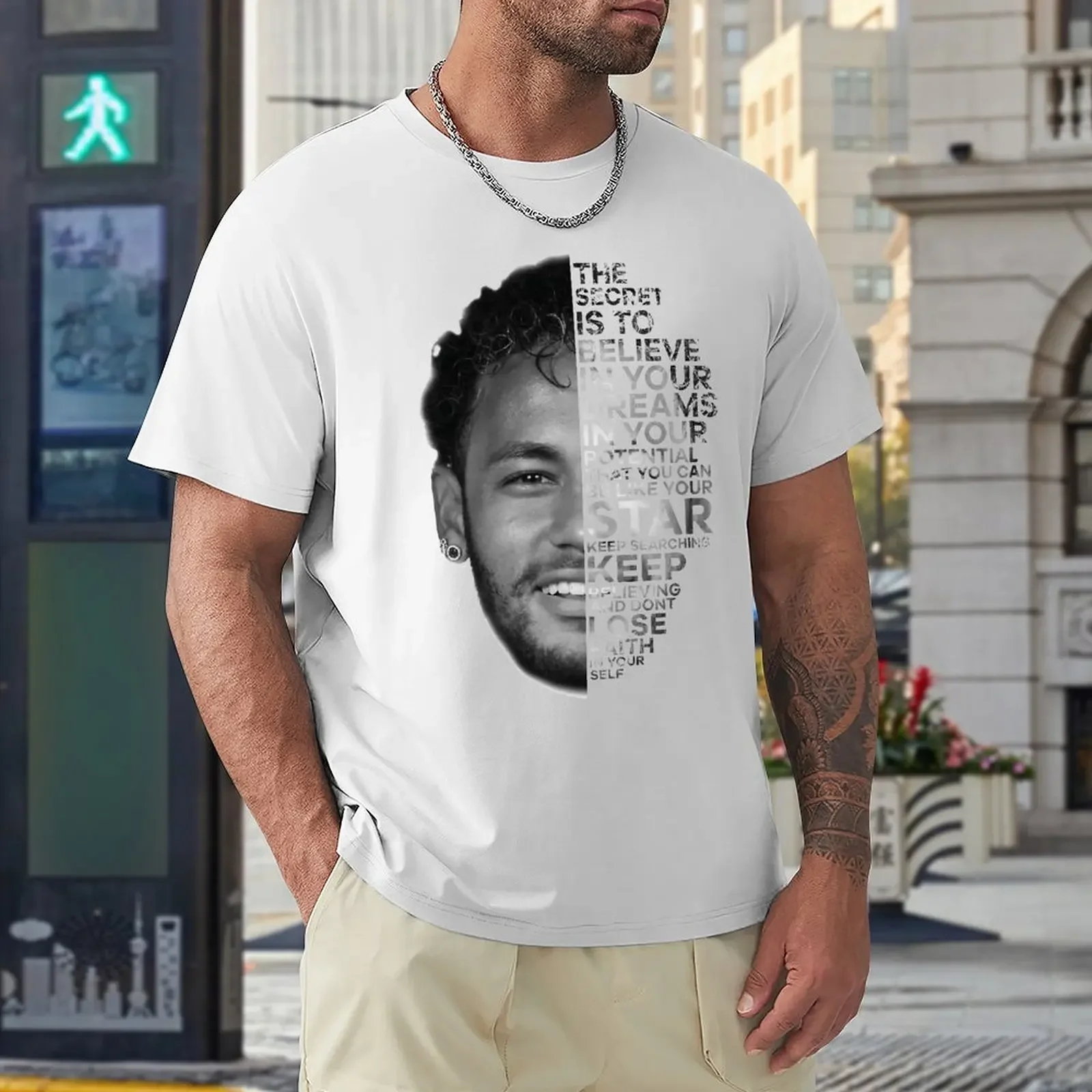 USA Größe Neymar und JR Brasilien feiern Fußball Stürmer 64 T-Shirts hochwertige Reise niedliche Kampagne Harajuku Grafik