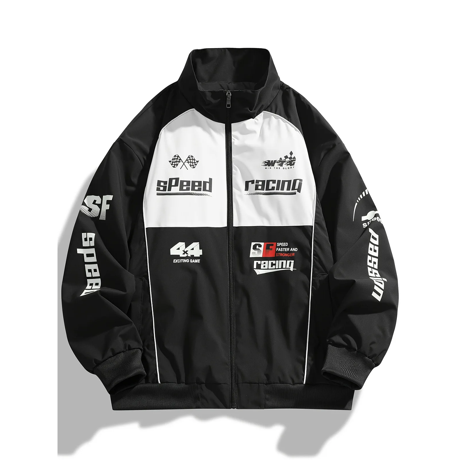 

Мужская ветрозащитная куртка-карго с бейсбольным воротником и принтом, идеально подходящая для трансграничных видов спорта на открытом воздухе