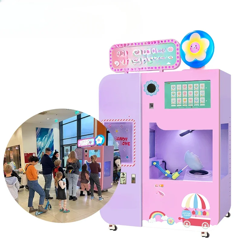 Manufacturing Robot Electric Candy Marshmallow Dental Floss Vending Machine