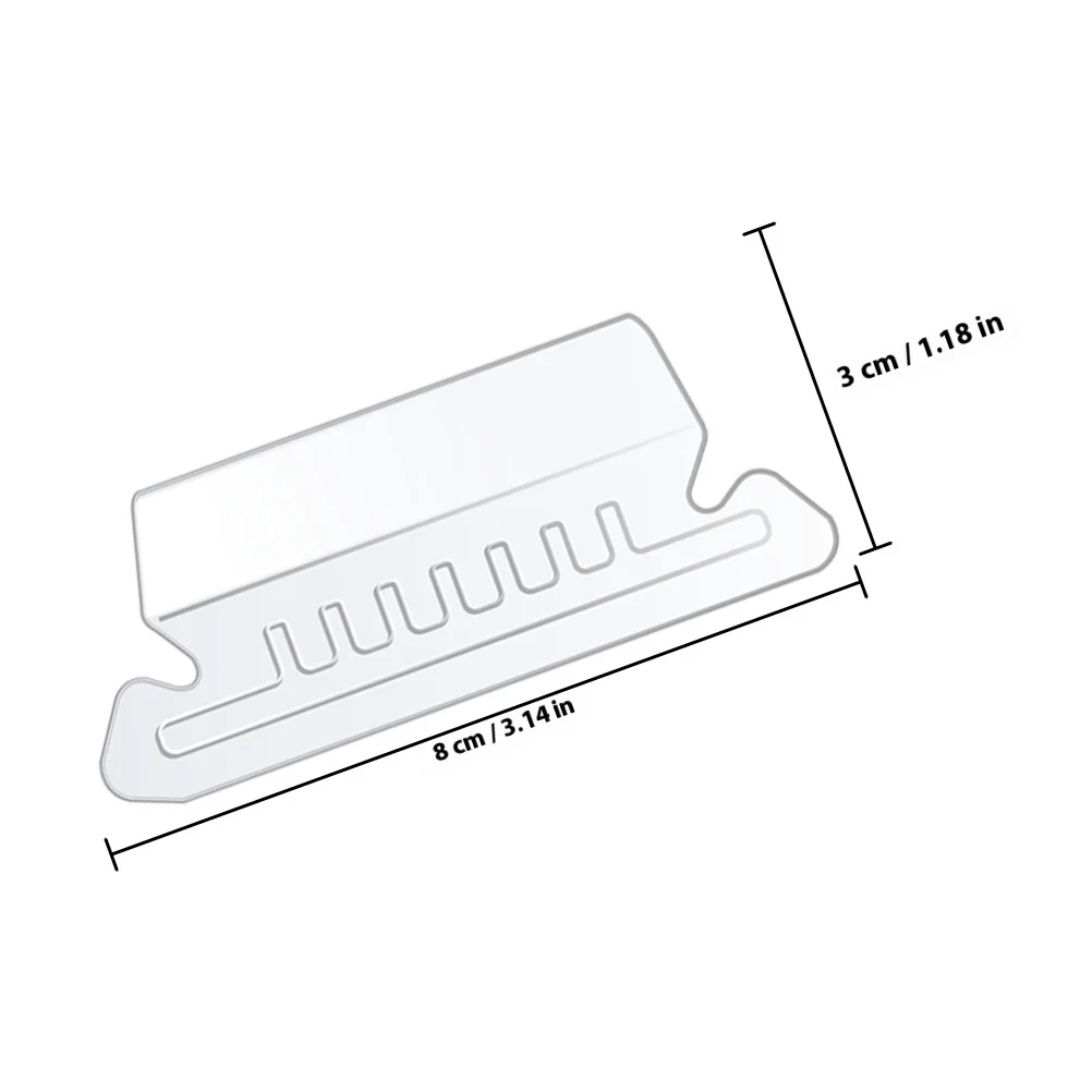 1Set File Folder Tabs and Inserts Plastic Classification Labels for Binder Files Hanging Folders Organizational Office