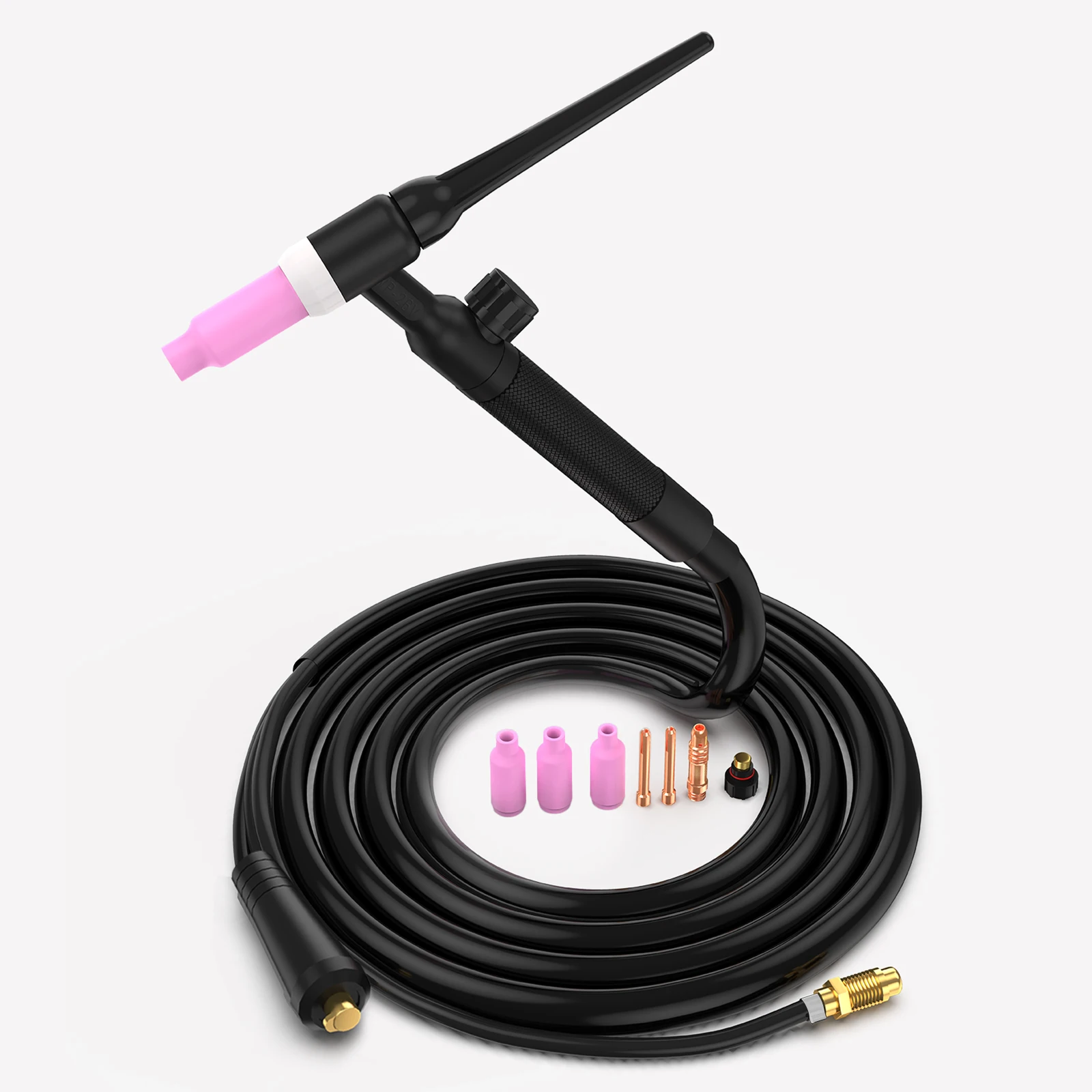 Hitbox Self-Made Neutral WP26V Welding Torch 4 Meters 16 Square with 35-50 Quick Plug for Miller   Joint