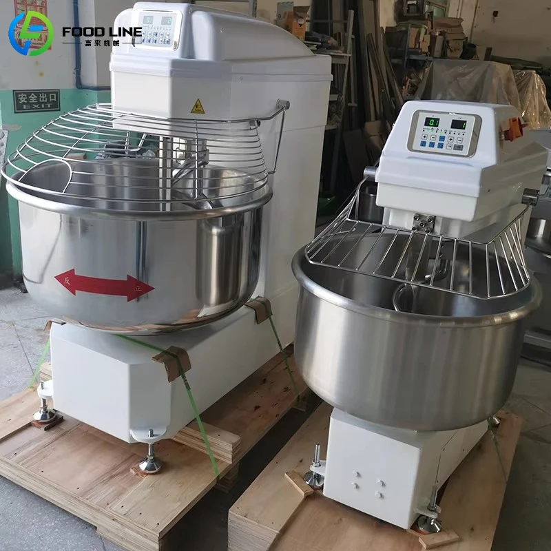 Customized Stainless Steel Spiral Mixer High Productivity Portable Bakery Cake Dough Maker Bread Flour-Based Treats Milk Fruit