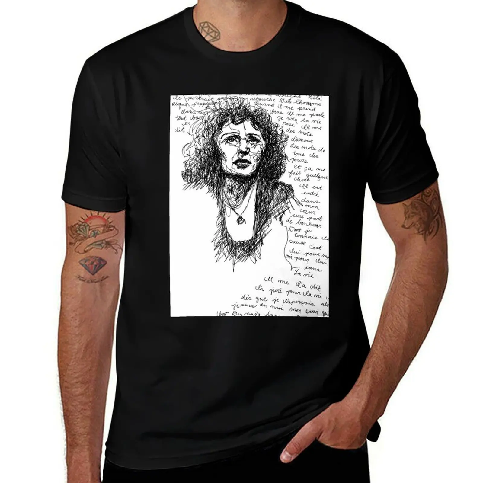 Edith Piaf La Vie en Rose T-Shirt Stylish Graphic Short Sleeve Top T-Shirt