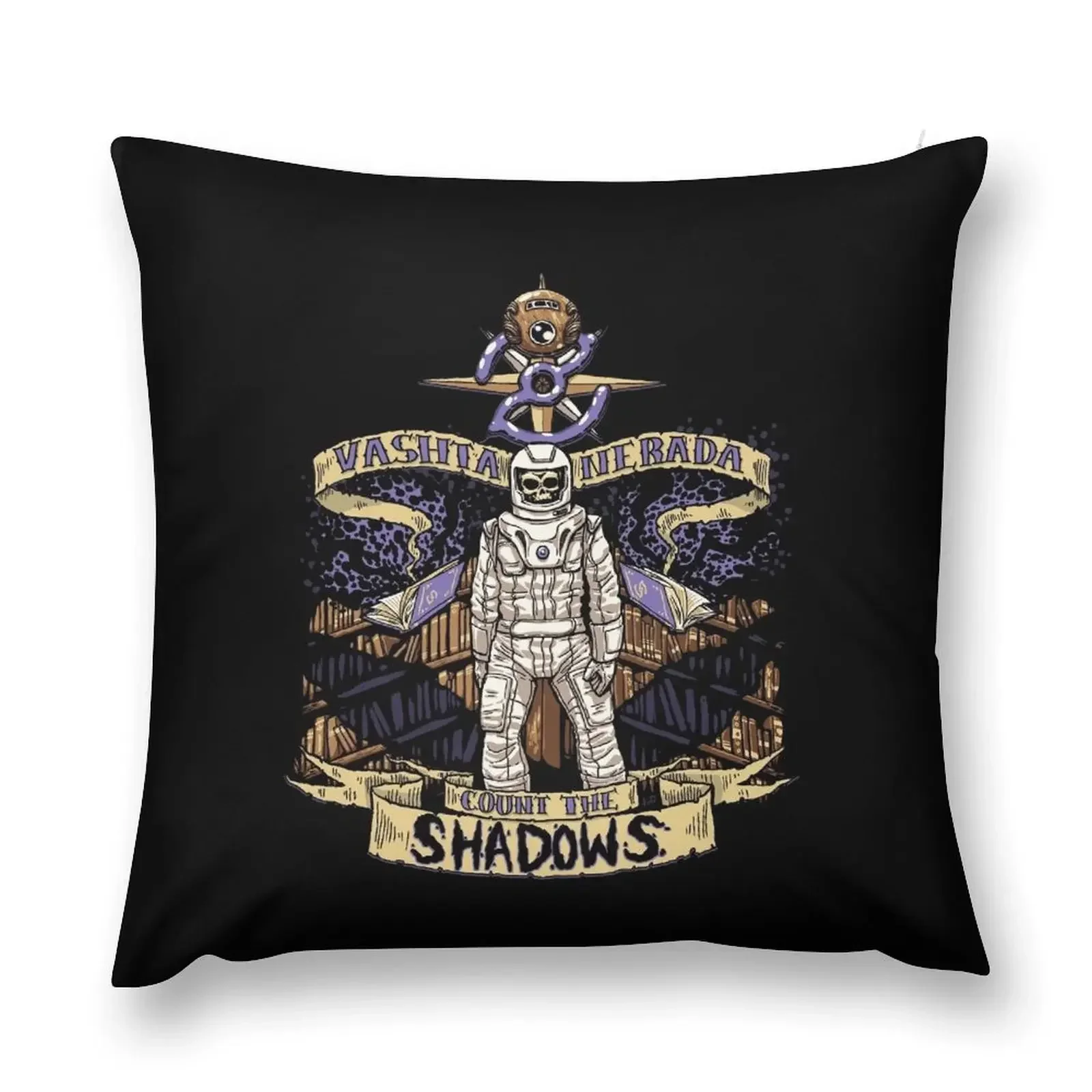 

Vashta Nerada - Count the Shadows Throw Pillow luxury decor Pillow Cases pillow