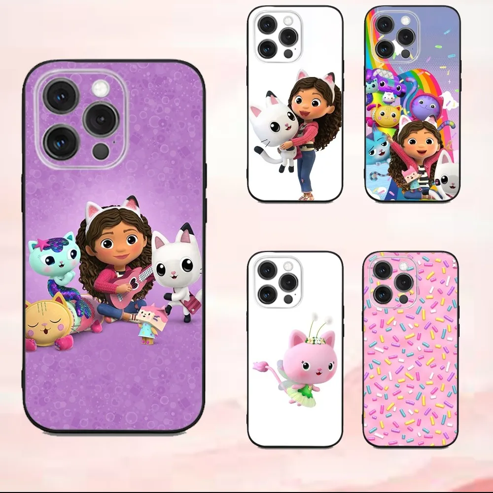 

G-Gabbys Cute D-Dollhouses Phone Case For iPhone16,se4,15,14,13,12,11,Pro,X,XS,Max,XR,Plus,Mini Soft Black Cover