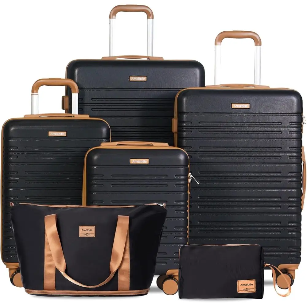 

4-Piece Luggage Set: Spinner Suitcases with TSA Lock, Hardshell Travel Bags, Carry-On Included