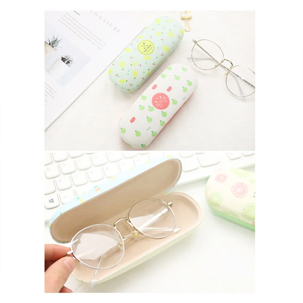 

1pc Cartoon Fruit Pattern Glasses Case PU Sunglasses Storage Box Spectacle Case (Pineapple) PU Glasses Case