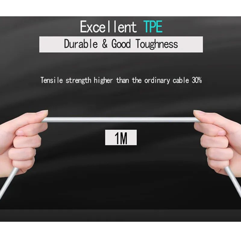 100 CENTÍMETROS 200 CENTÍMETROS 1M 2M 3M Micro USB Cabo De Carregamento Rápido Carregador Microusb Cabo para Samsung Xiaomi Android Tablet Mobile Phone Cabos