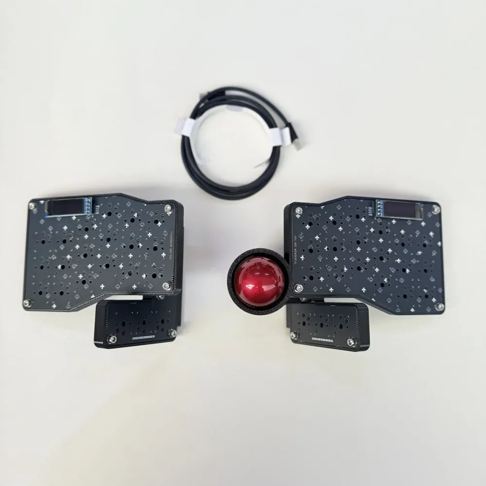 

Choc V1/V2 Switch 3x5 /3x6 Split Keyboard Kit Trackball Small Screen Crosses Gaming Keyboard Kit Wired Hotswap QMK Teclado Gift