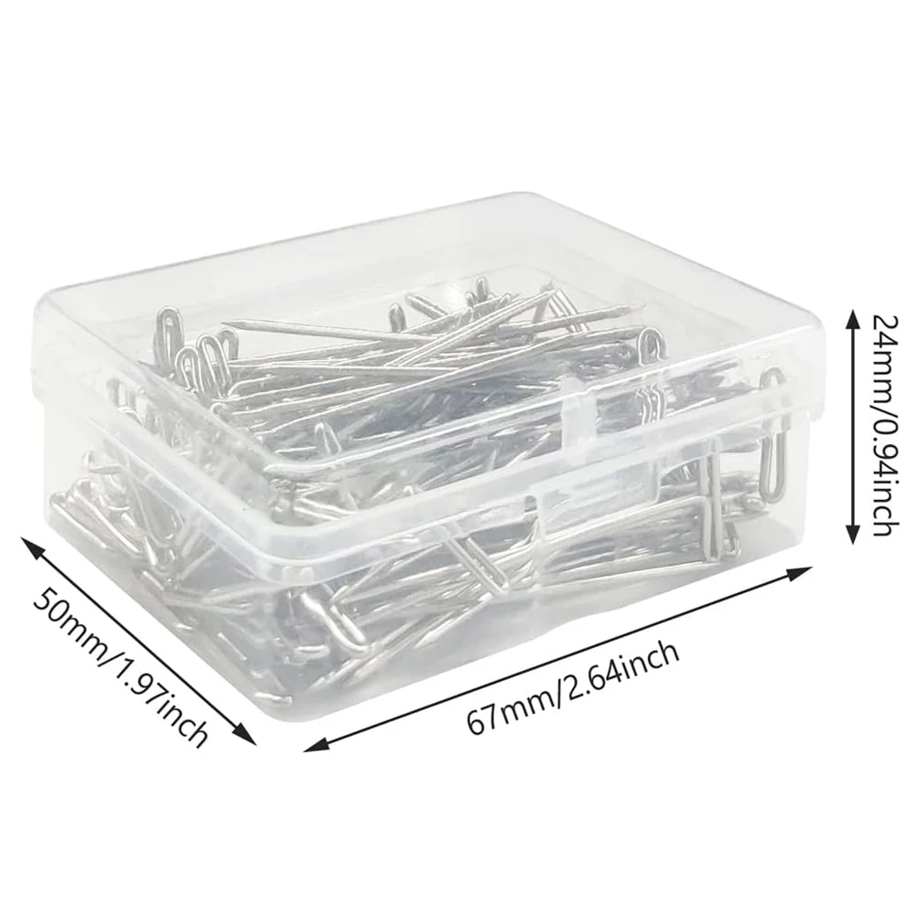 100Pcs 38/51MM T Pin Needles for Wigs Making/Display On Mannequin Canvas Head 38/51mm T Pins Needle Salon Styling Tools