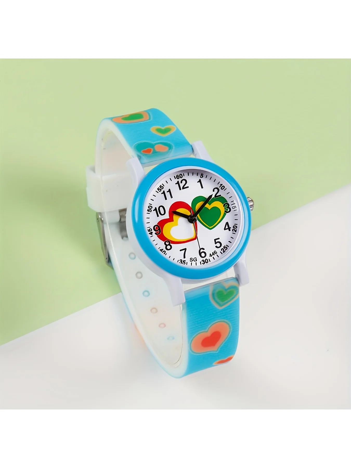 Stylish New Heart Pattern Student Quartz Watch, Casual Party Teenager Student Quartz Watch