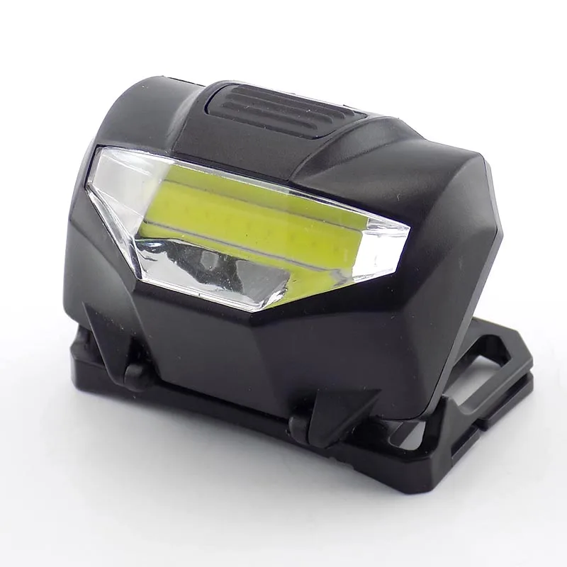 Mini black COB LED headlamp small head torch lamp flashlight Head torche light for kids Running Camping hunting