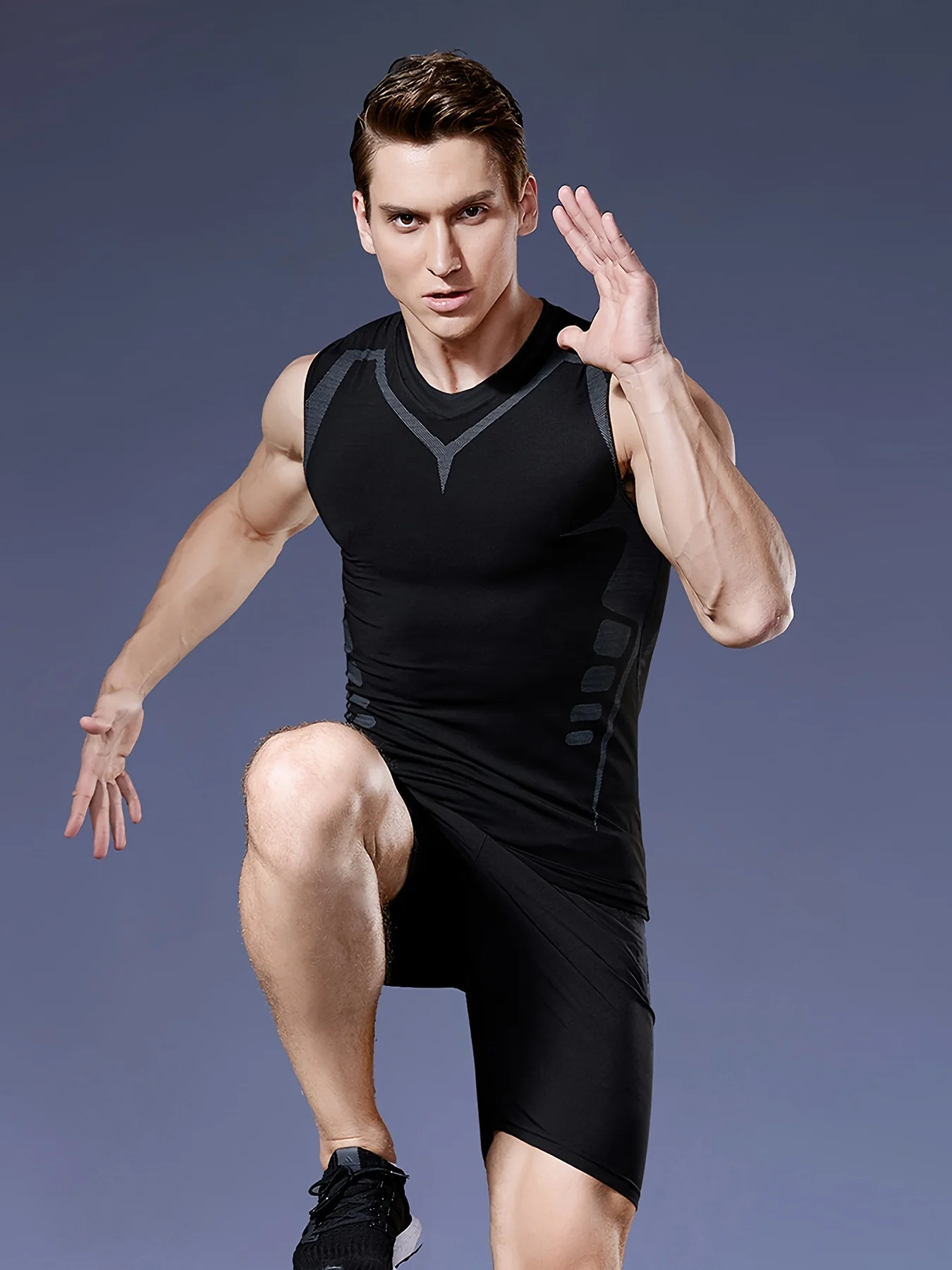 

Men's sports Vest - Quick drying breathable sleeveless basketball running shirt | High elastic compression | Machine washable