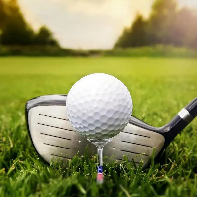 Long Golf Tees Stars And Stripes Golf Tees Red White And Blue Golf Tees Reduces Friction & Side Spin Golf Accessories For Golf