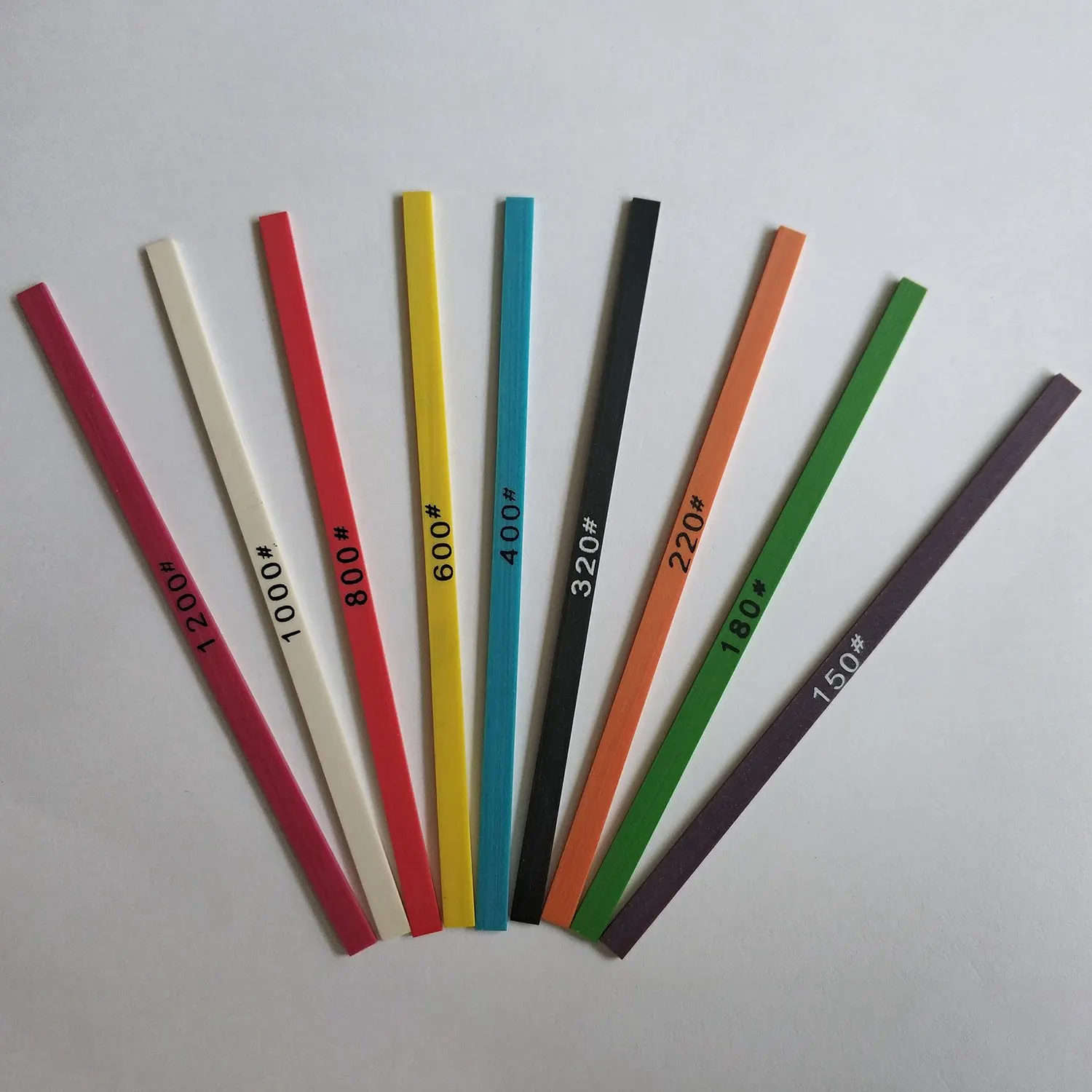 Must Have 9 Pieces 100 X 4 X 1Mm Fiber Whetstone Super Whetstone For Mold Polishing + 1 Piece Clamp Bracket