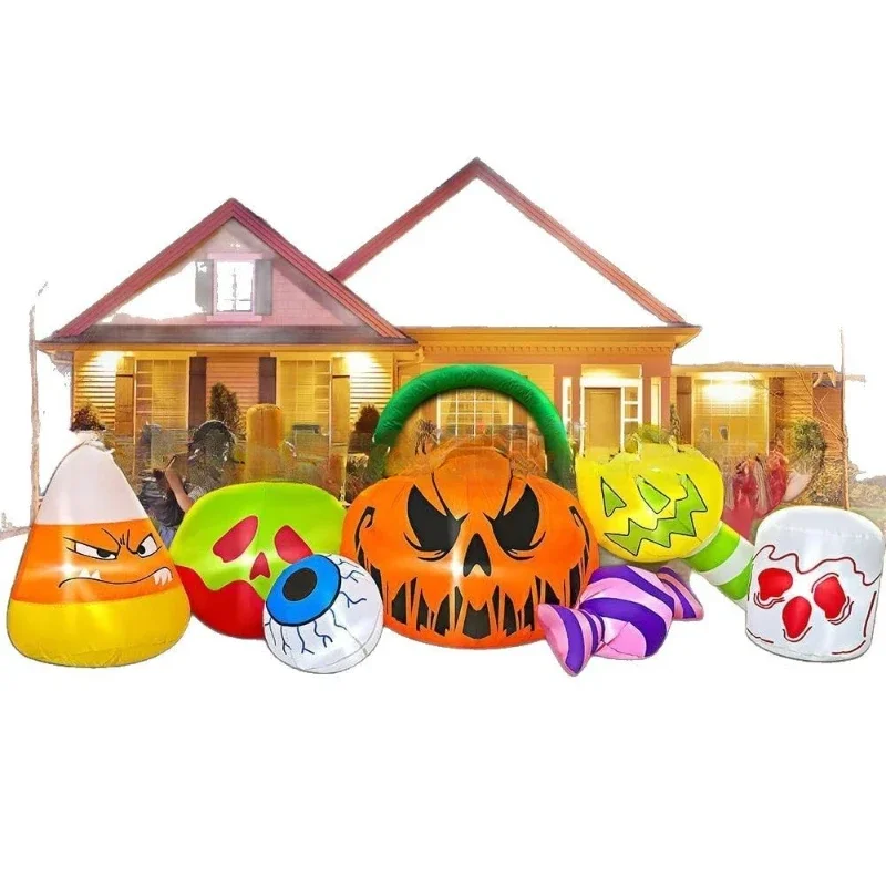 

Halloween inflatable pumpkin candy air model led light luminous decoration garden ornament cartoon air model