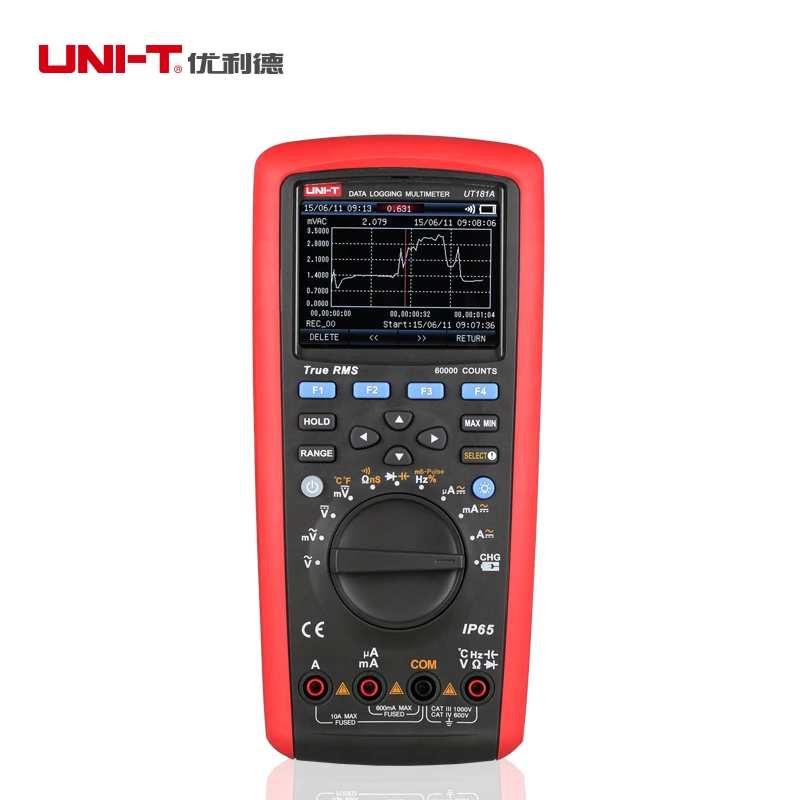 UNIT UT181A Digital Multimeter Dual Multi meter Temperature Measurement Avometer Circuit Tester with Data Recording Function