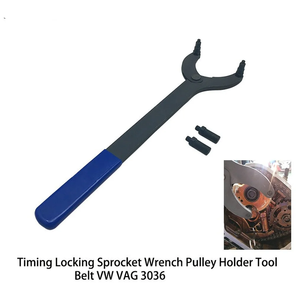 T10172 Car Timing Locking Sprocket Adjustable Wrench Camshaft Pulley Holder Tool Belt For VW Audi Skoda VAG 3036 Repair Tools