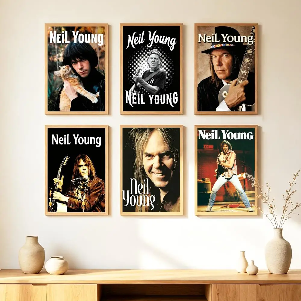 music Neil Young Poster HD Poster Warm Home Decoration Suitable for Bedroom and Living Room Gifts Giving
