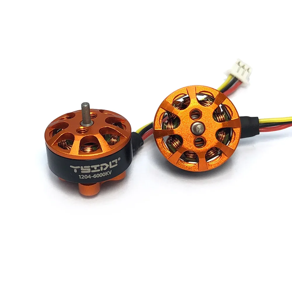 YSIDO RC FPV Micro 1204 6000KV Brushless Motor 2-3S Lipo for 3 Inch Toothpick Tyro89 FPV Racing Drone 100-150mm Frame DIY Parts