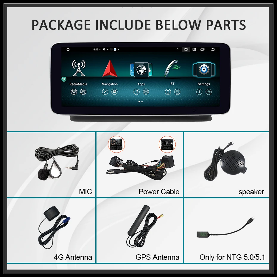 Kabelloses Carplay Android 15 Autoradio für Mercedes Benz CLS-Klasse W218 2010-2018 1920*720P Stereo-Bildschirm Multimedia-Player – Detail 2