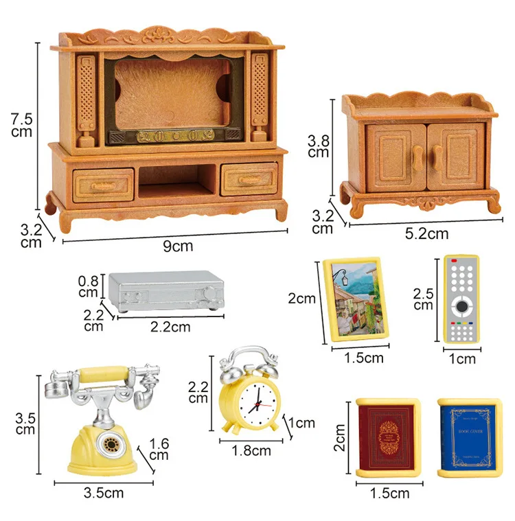1:12 Кукольный домик, миниатюрный обеденный стол, стул, диван, чайный столик, ТВ-шкаф, набор, модель кукольной мебели, декор, микро-сцена, реквизит, игрушка