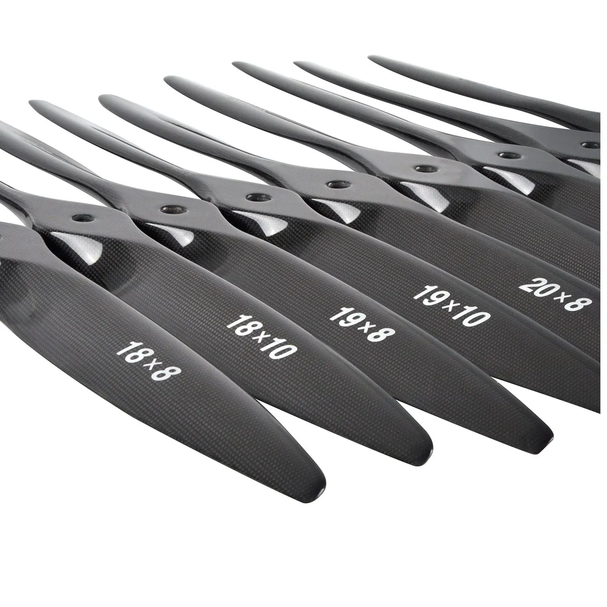 Carbon Fiber Propeller 18x08 19X10 20X10 22X10 16X08 17X08  for RC Gas/Electric Model Airplane