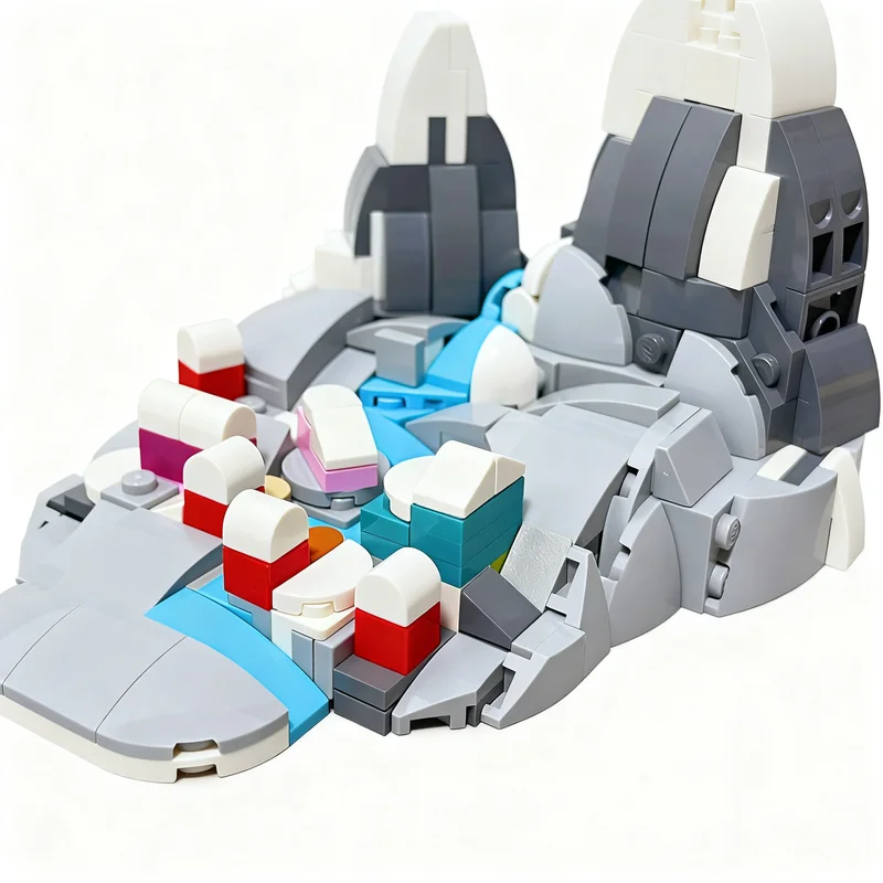 304 stuks MOC Microscale Bergd - Art Craft Village recensie en prijs