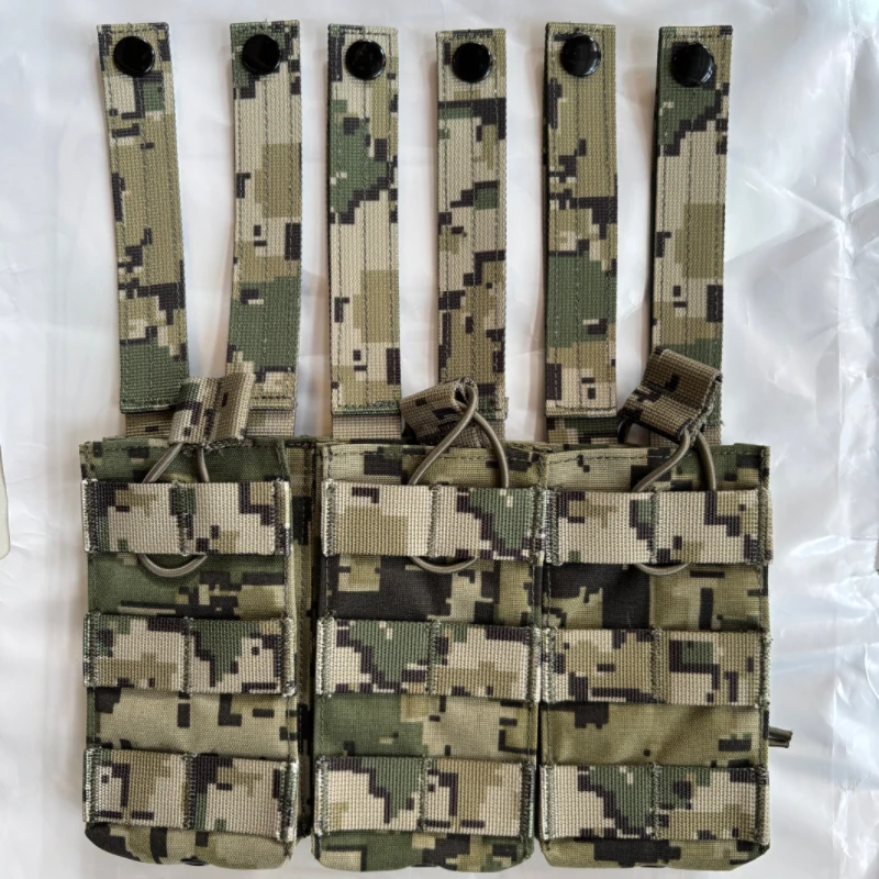 1PC Detachable Anti Infrared Fabric Mexican Digital Camouflage Double Triple Magazine Bag Tactical Waist Seal Pouch