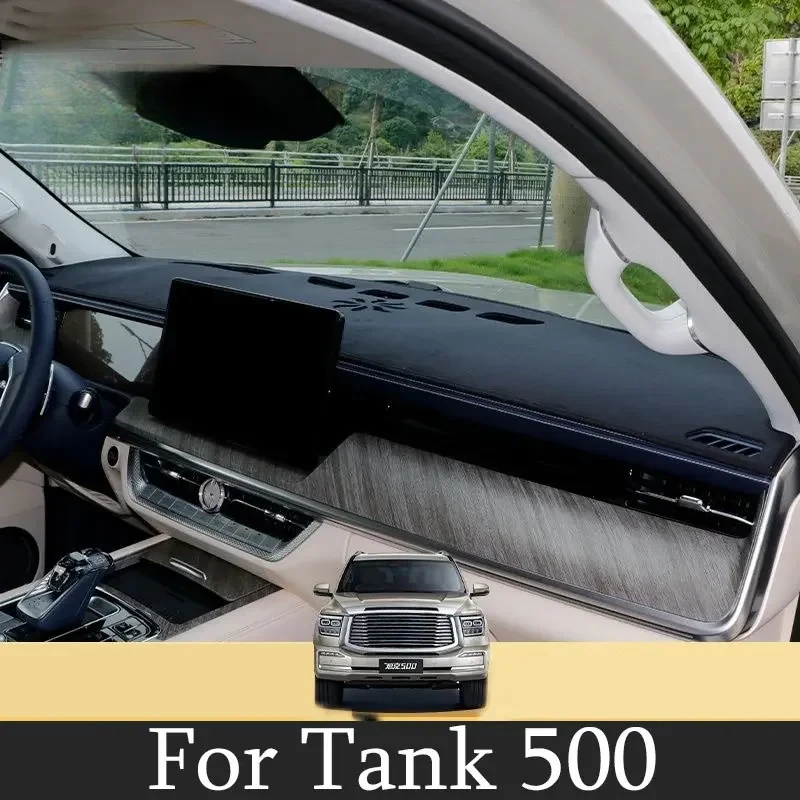 

LHD RHD для GWM TANK 500 2022 2023, крышка приборной панели автомобиля, избегайте света, коврик для приборной панели, чехол, аксессуары для ковров