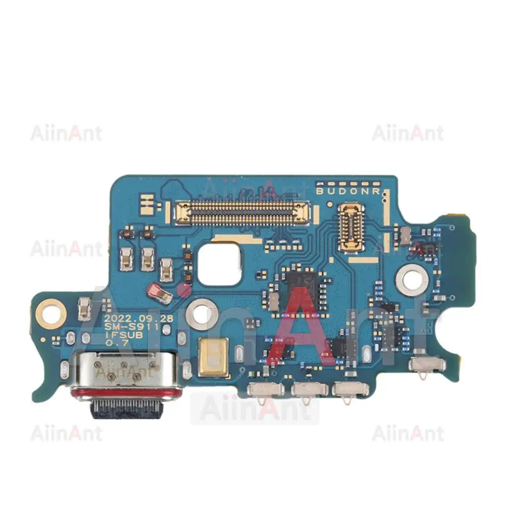 Aiinant USB Port Charger Board Dock Connector Charging Flex Cable For Samsung Galaxy S23 Ultra Plus S23+ S911B S916B S918B 5G