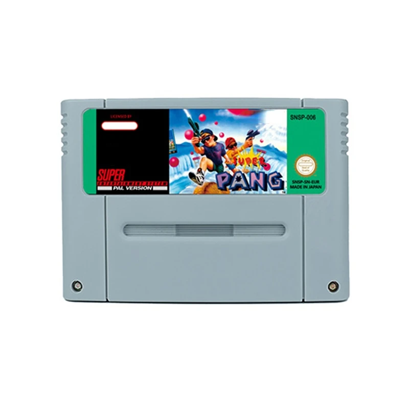 لعبة Super Buster Bros Action لـ SNES USA EUR 16 BitRetro لعربة ألعاب الفيديو هدية للأطفال